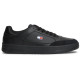Tommy Hilfiger Leather Mixed Texture Basketball Trainers